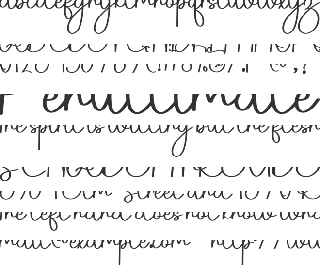 Better Pink font preview