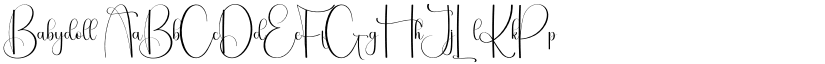 Babydoll font