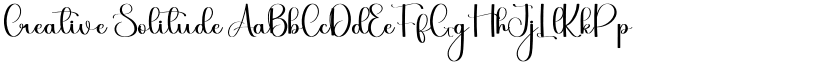 Creative Solitude font