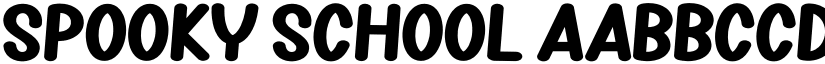 Spooky School font