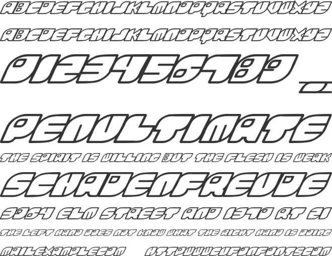 Rinosaur font preview