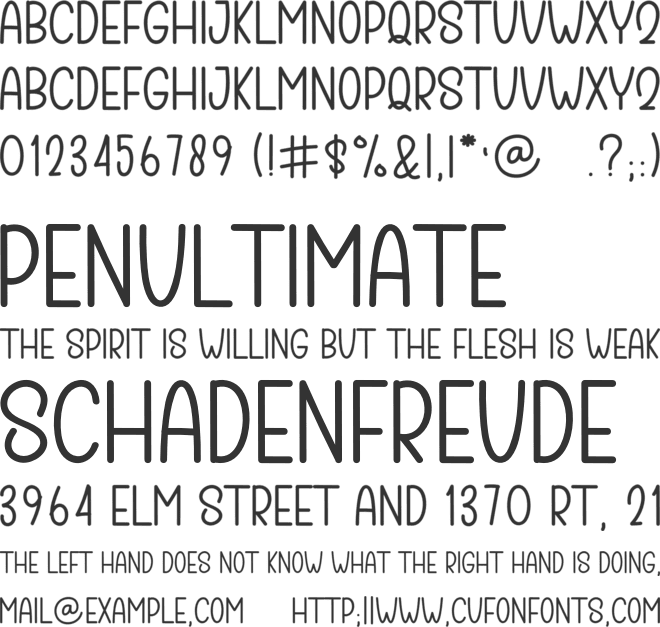 Candy Love font preview