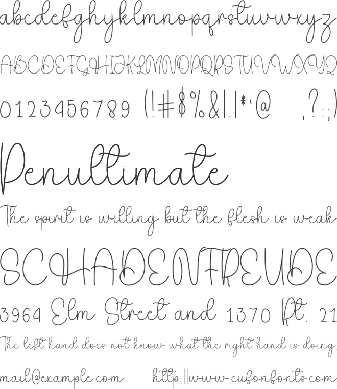 Nostalgia Valentine font preview