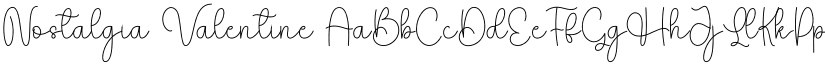 Nostalgia Valentine font