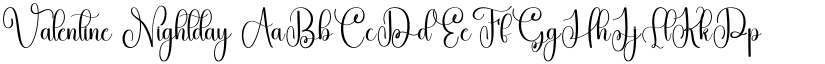 Valentine Nightday font