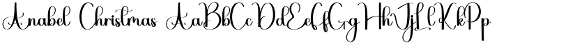 Anabel Christmas font