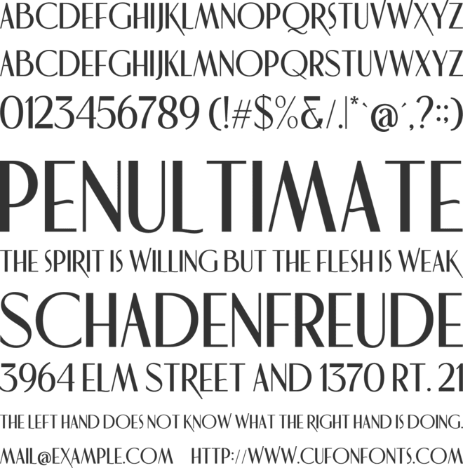 Morrison font preview