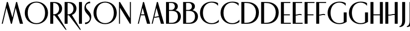 Morrison font