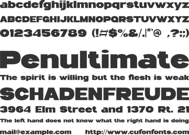 Miniland font preview