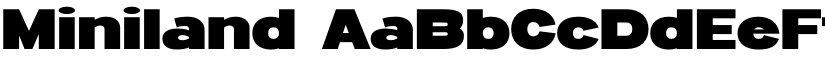 Miniland font