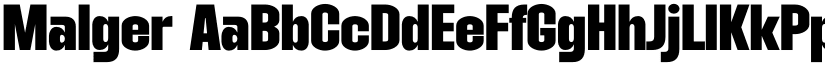 Malger font