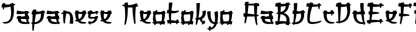 Japanese Neotokyo font