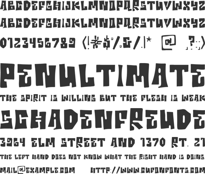 Graffiti Brick font preview