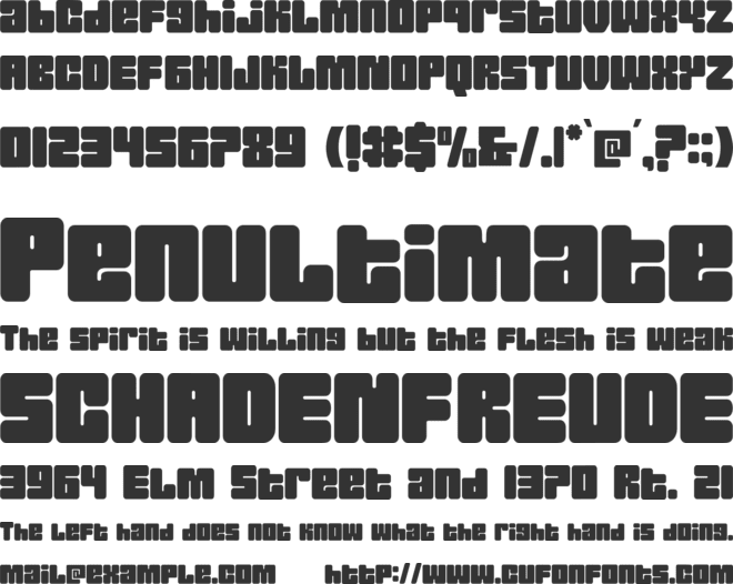 Joygist font preview