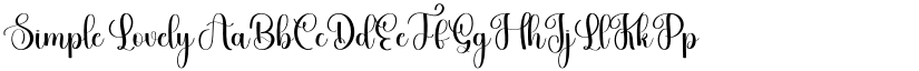 Simple Lovely font