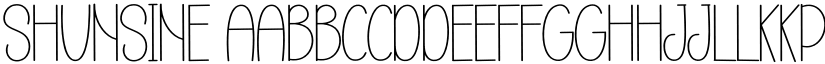 Shunsine font