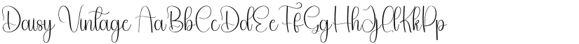 Daisy Vintage font