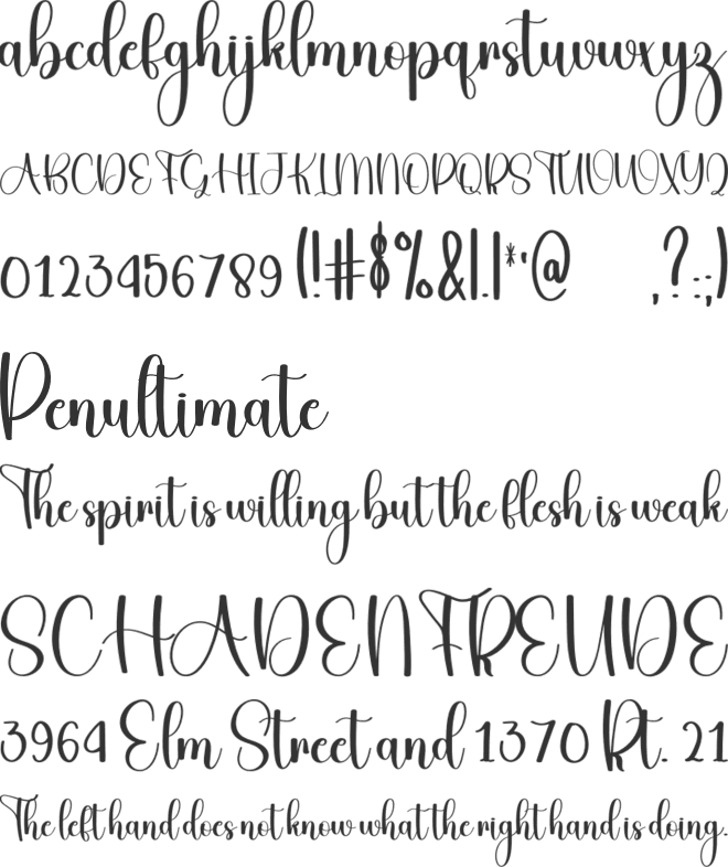 Beloved Candy font preview