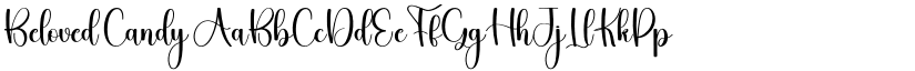 Beloved Candy font
