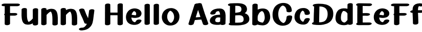 Funny Hello font