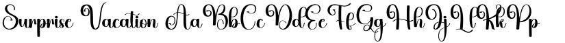 Surprise Vacation font