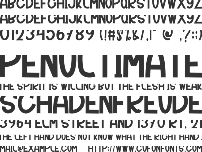 Candy Cake1 font preview