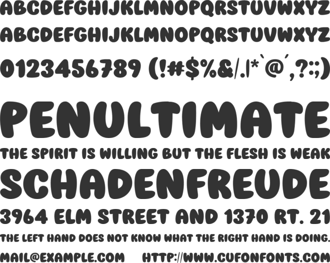 Spooky Stories font preview