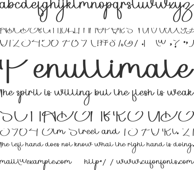 Bridgen font preview