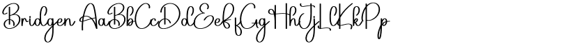 Bridgen font