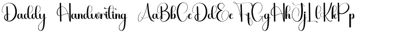 Daddy Handwriting font