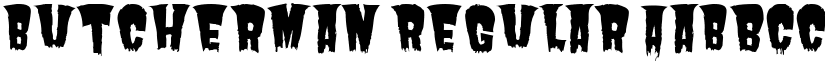 Butcherman Regular font
