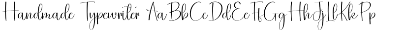 Handmade Typewriter font