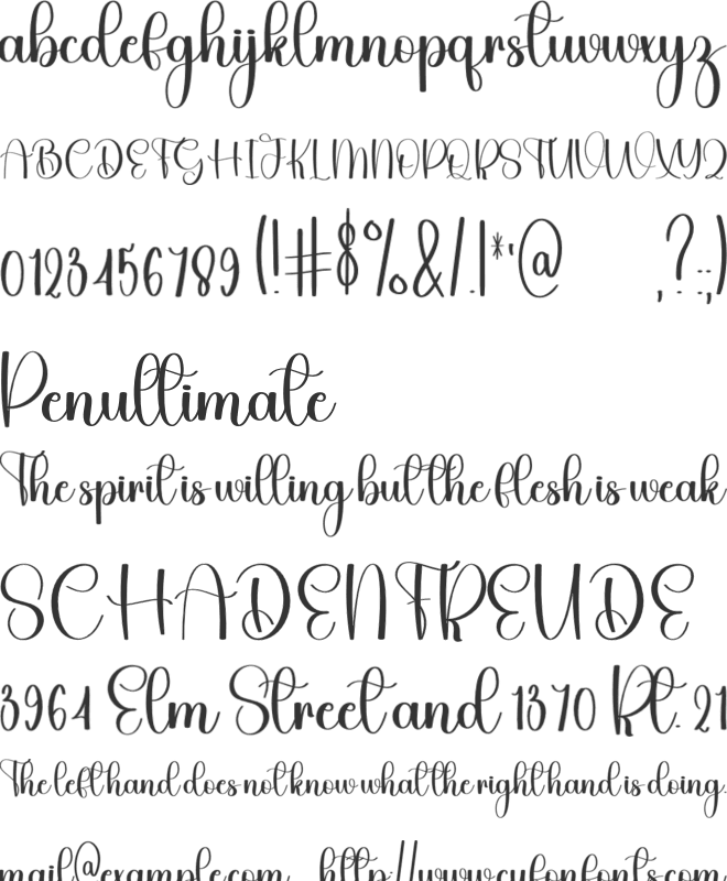 Diamond Handwriting font preview