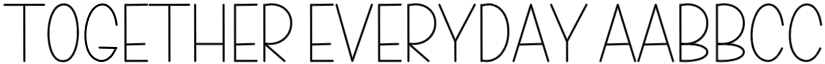 Together Everyday font