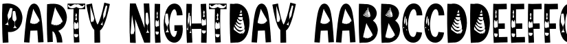 Party Nightday font