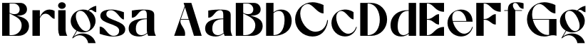 Brigsa font