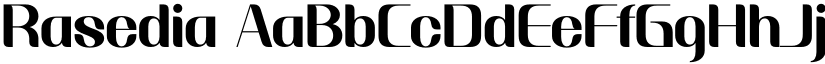 Rasedia font