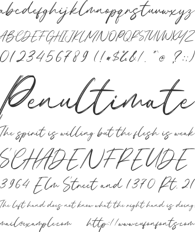 Marseilla font preview