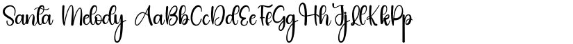 Santa Melody font