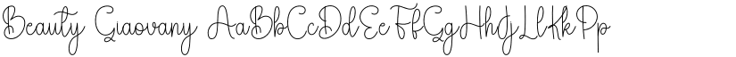 Beauty Giaovany font