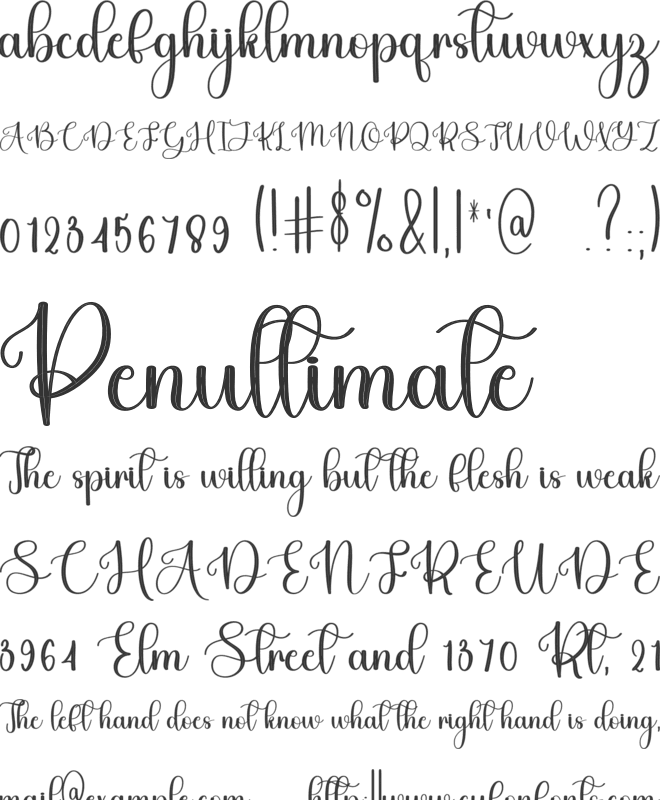Gantleman font preview