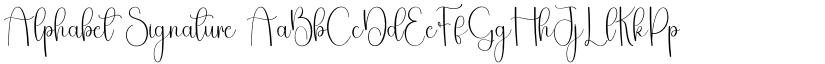 Alphabet Signature font