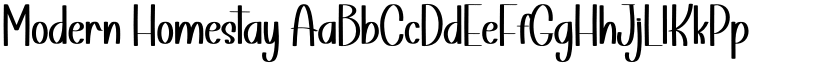 Modern Homestay font