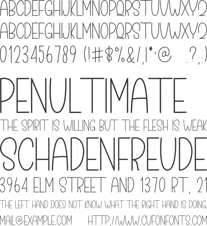 Birthday Reindeer font preview