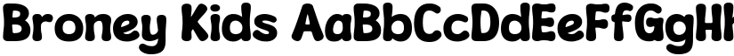 Broney Kids font