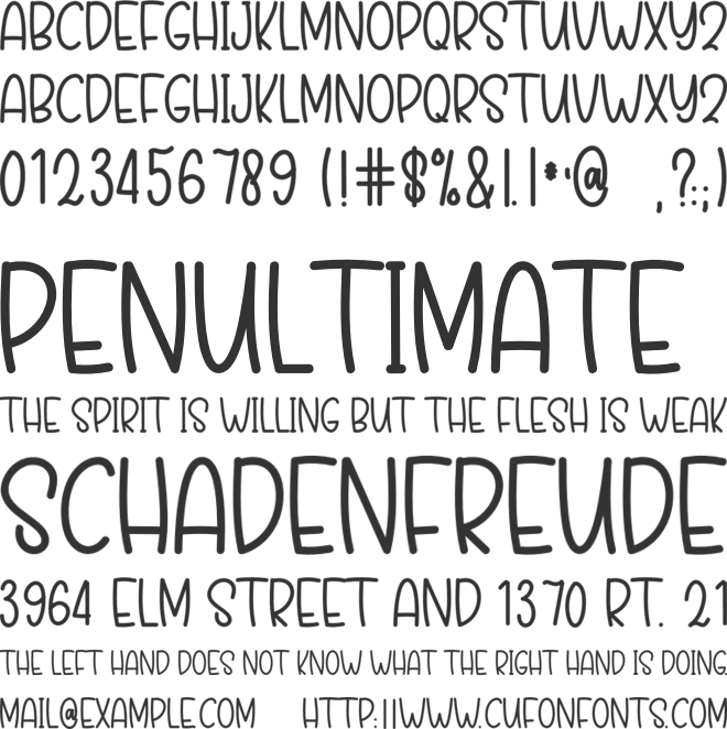 Halloween Moment font preview
