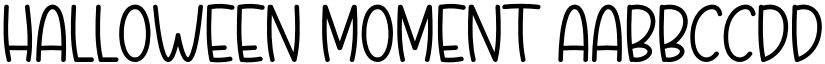 Halloween Moment font