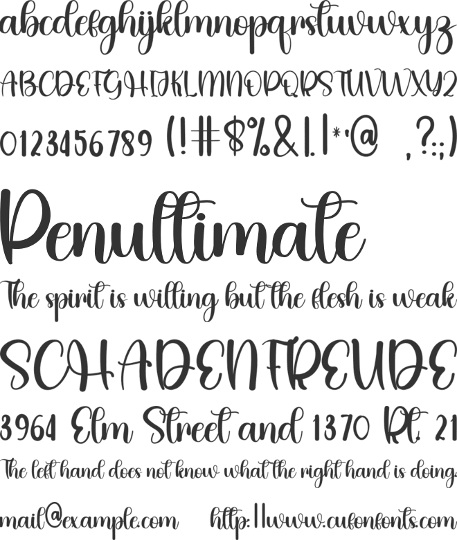 Mansion Christmas font preview