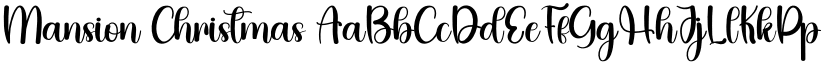 Mansion Christmas font