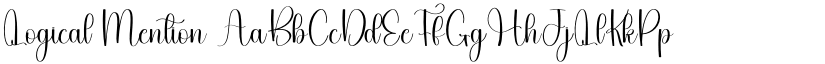 Logical Mention font